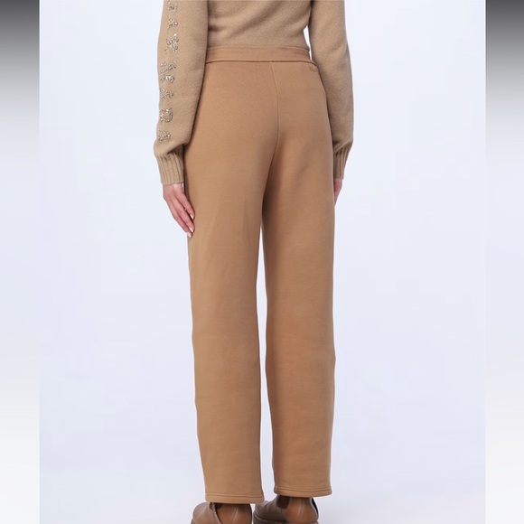 NWT ‘S Max Mara Logo Warm Joggers Color: Camel Fall/Winter Size: Large US8 - Picture 8 of 16